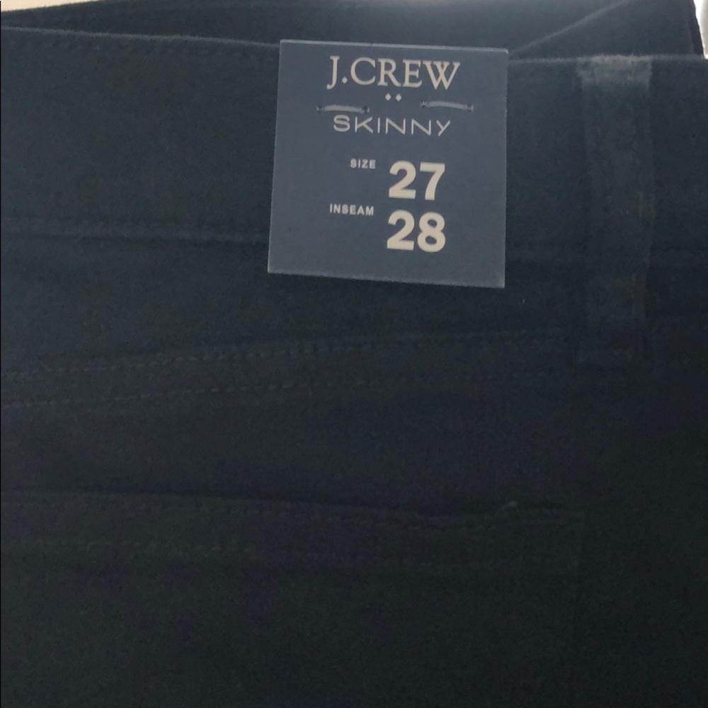 J. Crew Black Skinny Jeans BNWT.